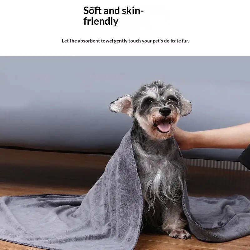 Microfiber Pet Bath Towel Embroidered Super Soft Absorbent Towel For Dogs Cat Grooming Supplies - AMAZON FACTORY