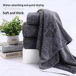 Microfiber Pet Bath Towel Embroidered Super Soft Absorbent Towel For Dogs Cat Grooming Supplies - AMAZON FACTORY