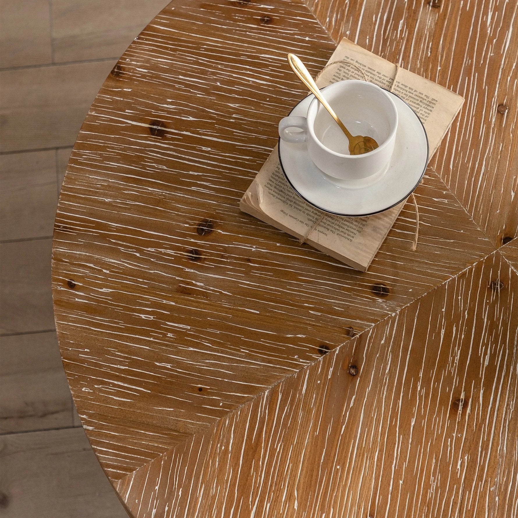 Modern Retro Splicing Round Coffee Table-AMAZON FACTORY