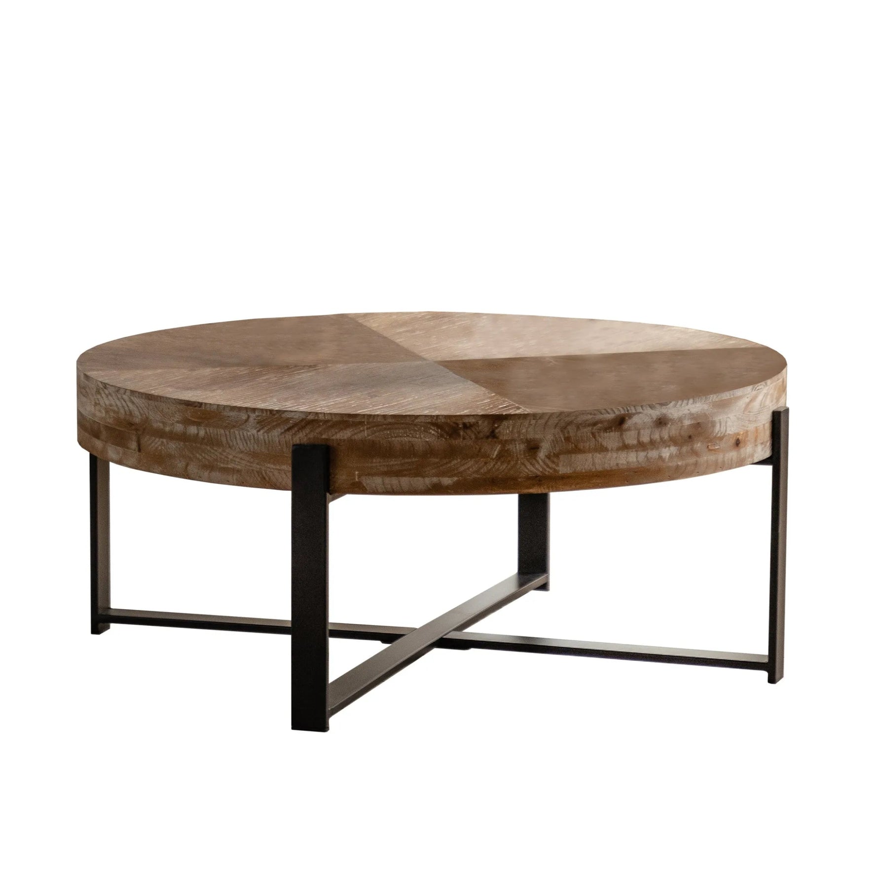 Modern Retro Splicing Round Coffee Table-AMAZON FACTORY