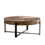Modern Retro Splicing Round Coffee Table-AMAZON FACTORY