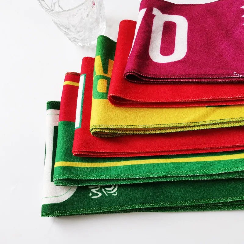 National Team Soccer Fan Scarf, Custom Double-sided Fleece Scarves, Germany France Italy UK Football Fans Scarf-AMAZON FACTORY