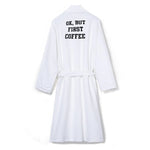 Ok, But First Coffee Plush Fleece Robe-AMAZON FACTORY