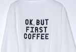 Ok, But First Coffee Plush Fleece Robe-AMAZON FACTORY