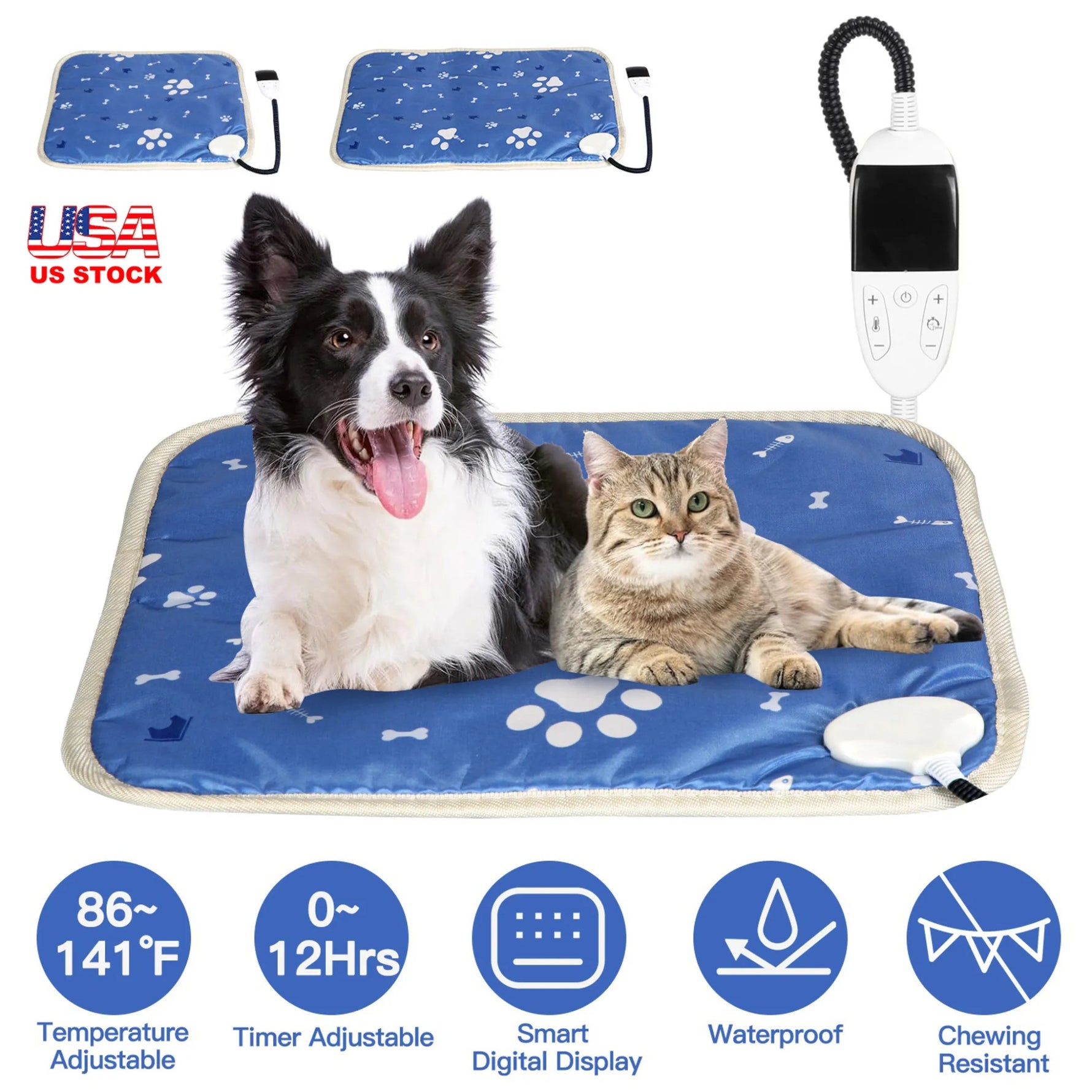 Pet Heating Pad Electric Dog Cat Heating Mat-AMAZON FACTORY