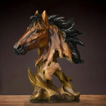 Polyresin Horse Tabletop Sculpture-AMAZON FACTORY