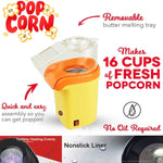 Popcorn Machine 16 Cup Hot Air Popper Mini Portable Electric Pop Corn Maker - AMAZON FACTORY