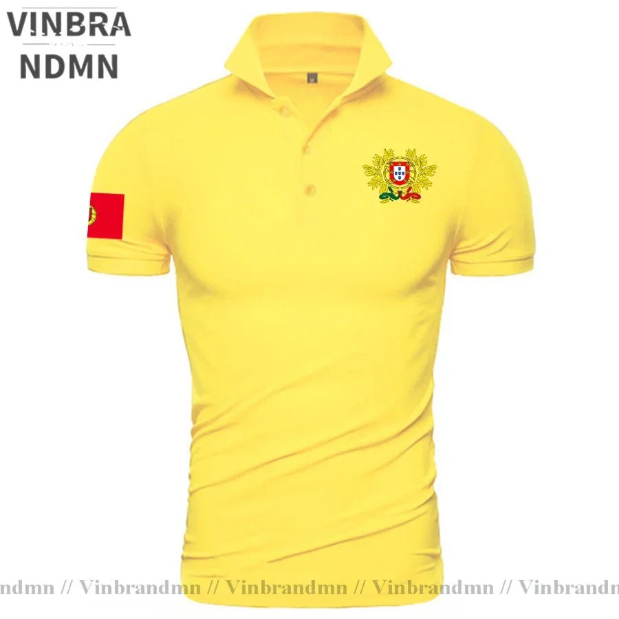 Portugal Portuguese Portuguesa PT Coat of Arms Polo Shirt Classic Brands Printed For Country 2023 Nation Team New Fashion Casual-AMAZON FACTORY