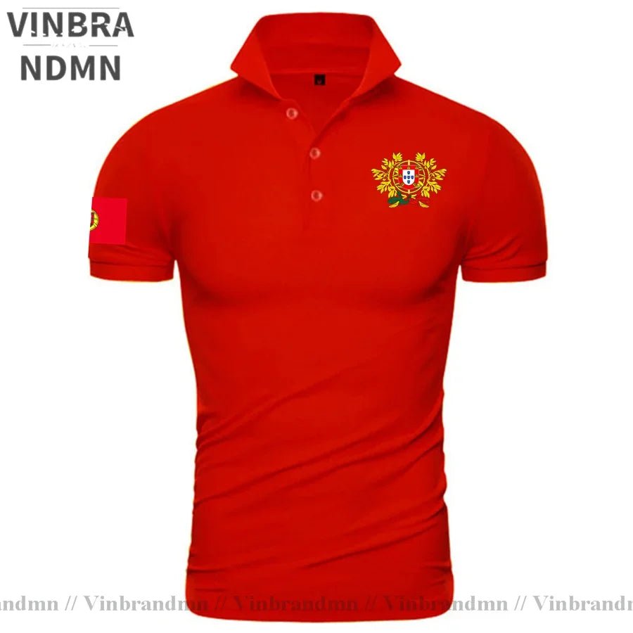 Portugal Portuguese Portuguesa PT Coat of Arms Polo Shirt Classic Brands Printed For Country 2023 Nation Team New Fashion Casual-AMAZON FACTORY