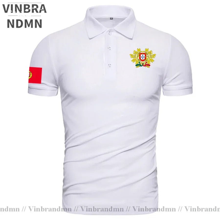 Portugal Portuguese Portuguesa PT Coat of Arms Polo Shirt Classic Brands Printed For Country 2023 Nation Team New Fashion Casual-AMAZON FACTORY