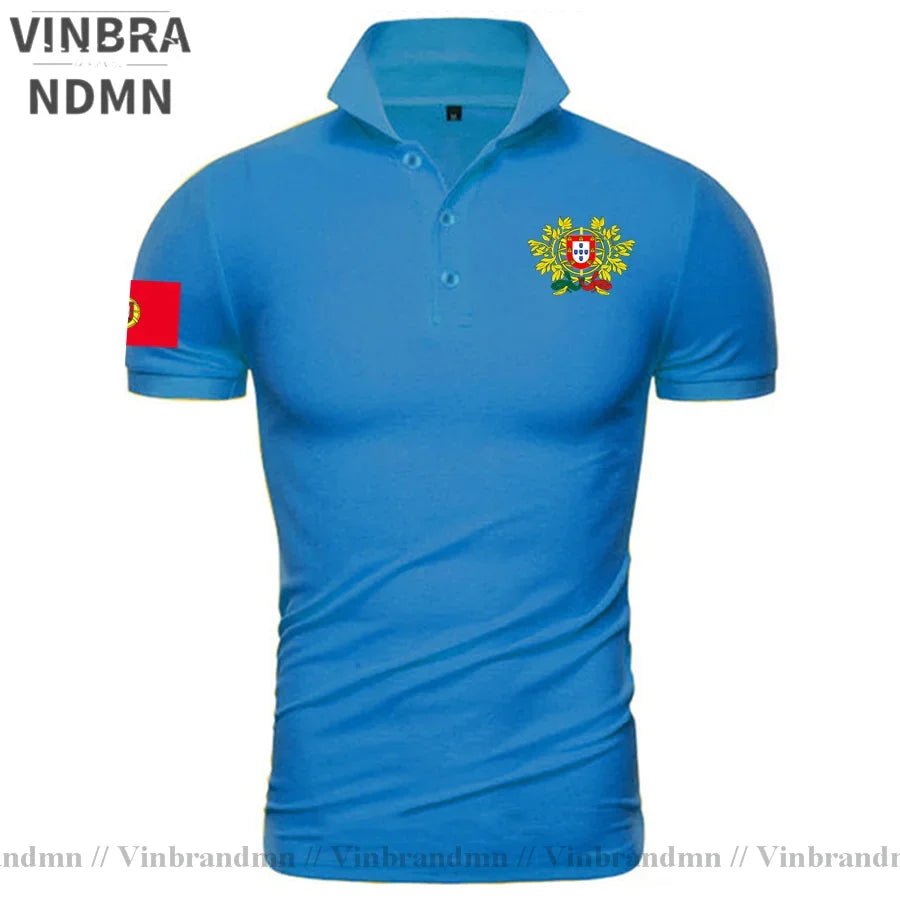 Portugal Portuguese Portuguesa PT Coat of Arms Polo Shirt Classic Brands Printed For Country 2023 Nation Team New Fashion Casual-AMAZON FACTORY