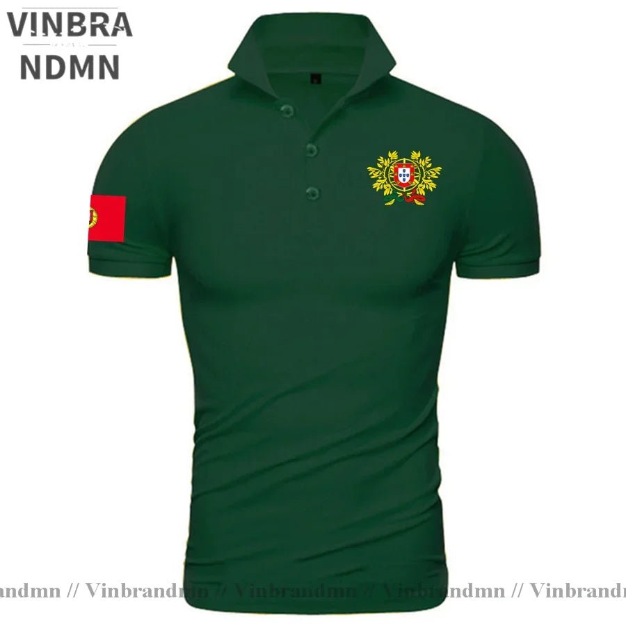 Portugal Portuguese Portuguesa PT Coat of Arms Polo Shirt Classic Brands Printed For Country 2023 Nation Team New Fashion Casual-AMAZON FACTORY