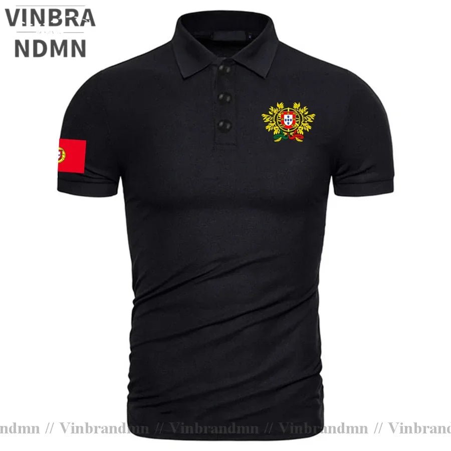 Portugal Portuguese Portuguesa PT Coat of Arms Polo Shirt Classic Brands Printed For Country 2023 Nation Team New Fashion Casual-AMAZON FACTORY