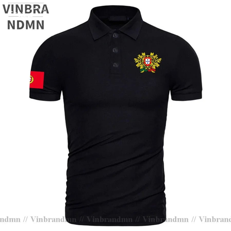 Portugal Portuguese Portuguesa PT Coat of Arms Polo Shirt Classic Brands Printed For Country 2023 Nation Team New Fashion Casual-AMAZON FACTORY