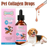 Professional 3X Collagen For Dogs Skin Coat Health Supplement Joint Care Liquid Drops Gentle Formula Pet Healthcare Essence Q7G4 - AMAZON FACTORY