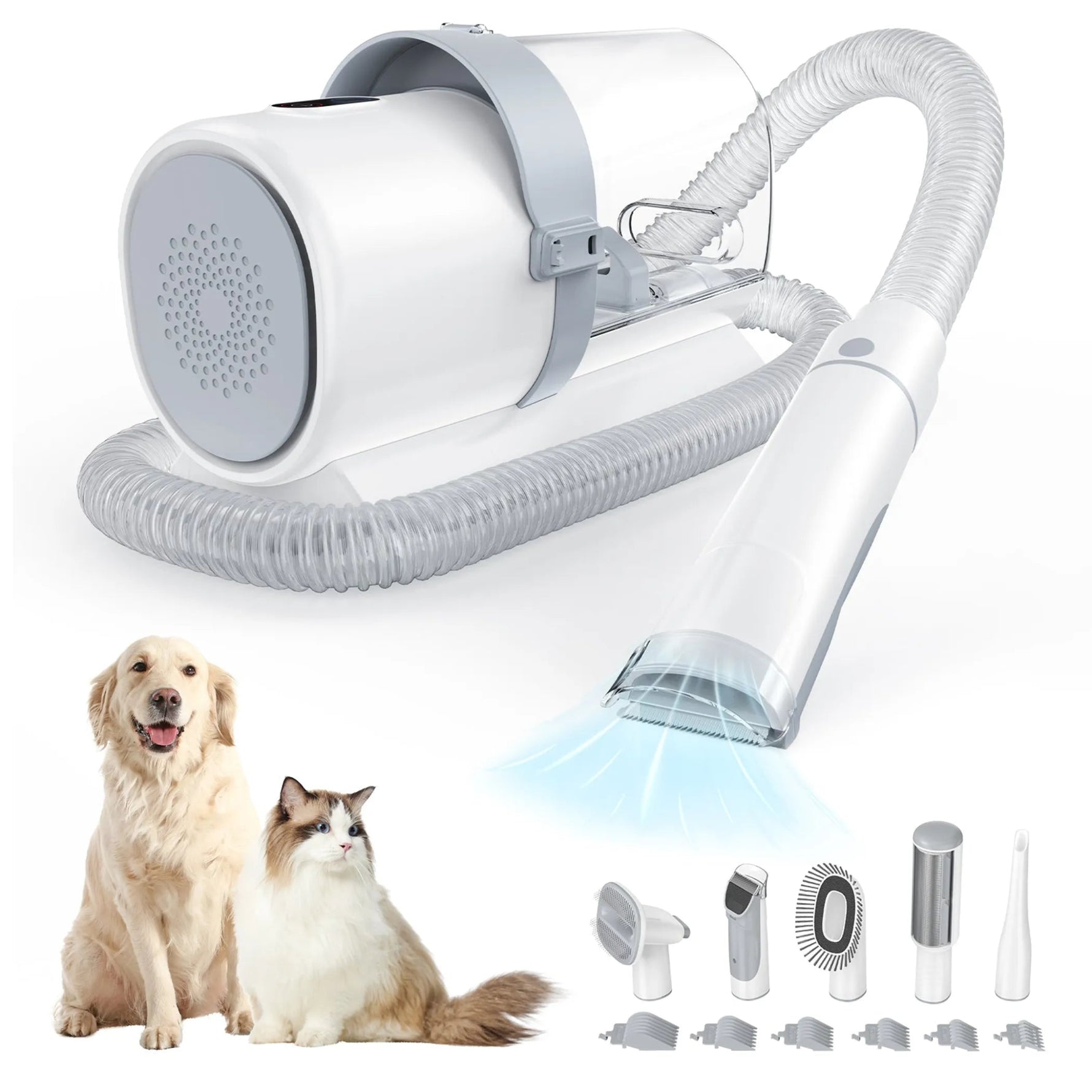 Professional Grade Premium Pet Grooming Vacuum Kit with Clippers with 2.5L Cup, 3 Suction Modes-AMAZON FACTORY