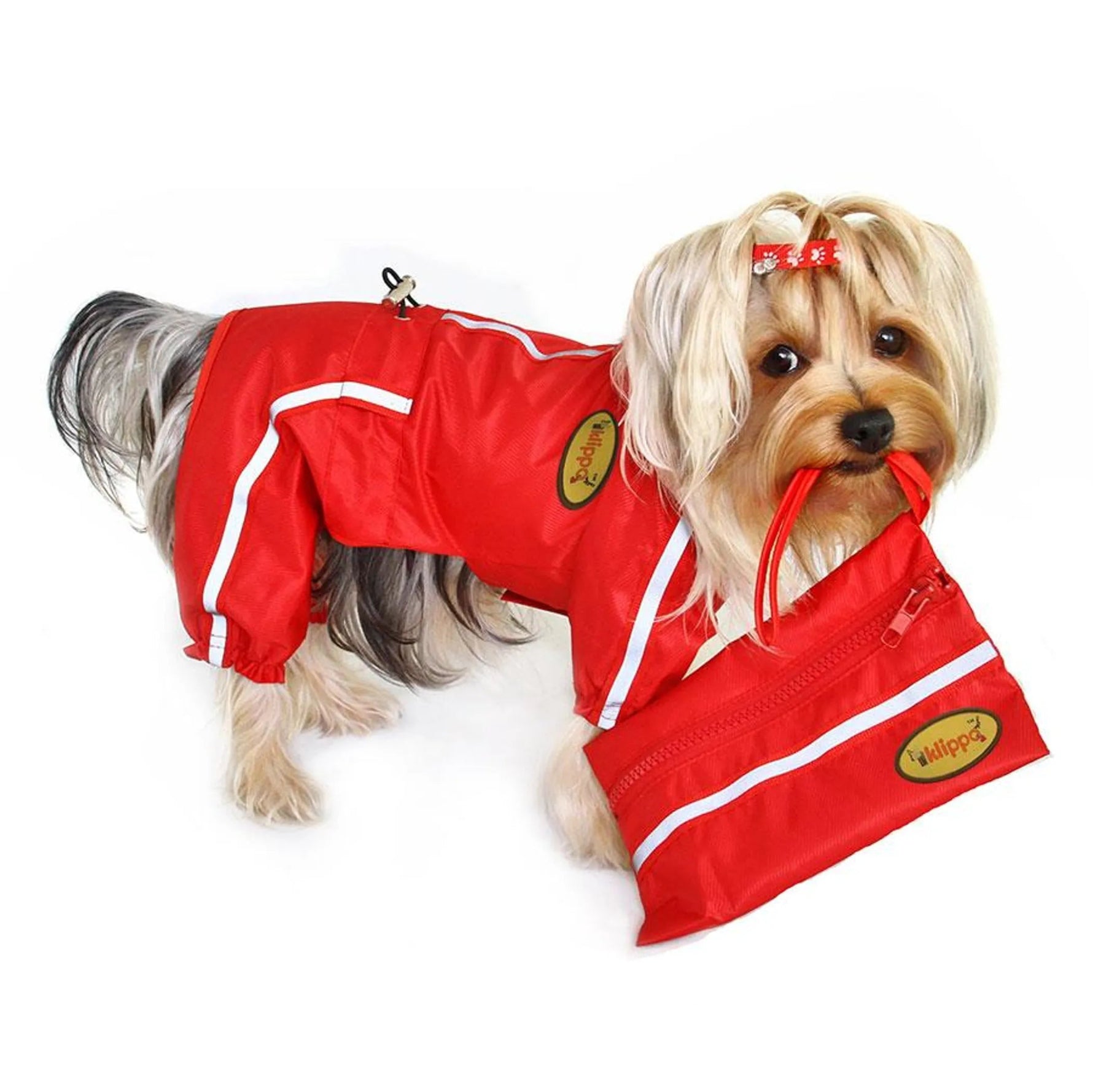 Raincoat Bodysuit with Reflective Stripes & Matching Pouch-AMAZON FACTORY