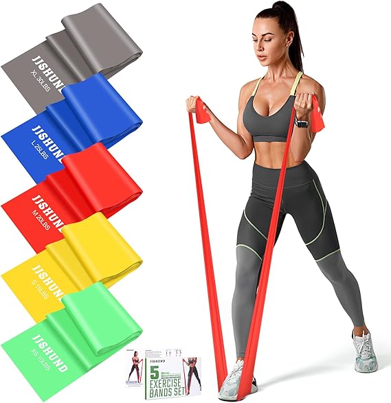 Resistance Bands Set – 5 Levels for Fitness & Yoga-AMAZON FACTORY