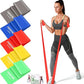 Resistance Bands for Working Out, Exercise Bands Set with 5 Resistance Levels, Multi - Colored for Indoor and Outdoor Fitness, Leg Strength Training, Rehab, Yoga - AMAZON FACTORY
