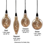 RetroEssence Battery Operated LED Vintage Light | by Pacific Accents-AMAZON FACTORY