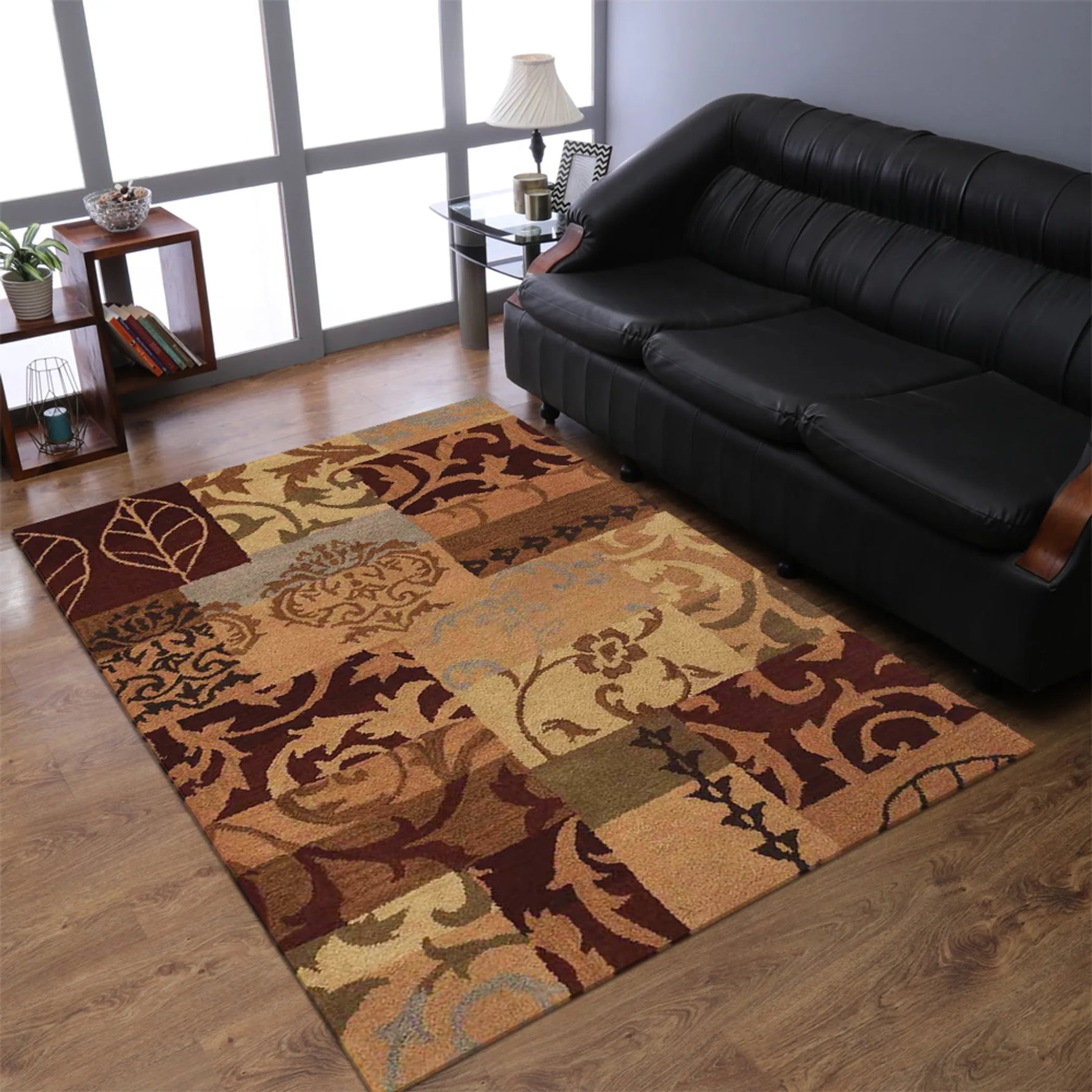 Rugsotic Carpets Hand Tufted Wool Area Rug Floral - AMAZON FACTORY