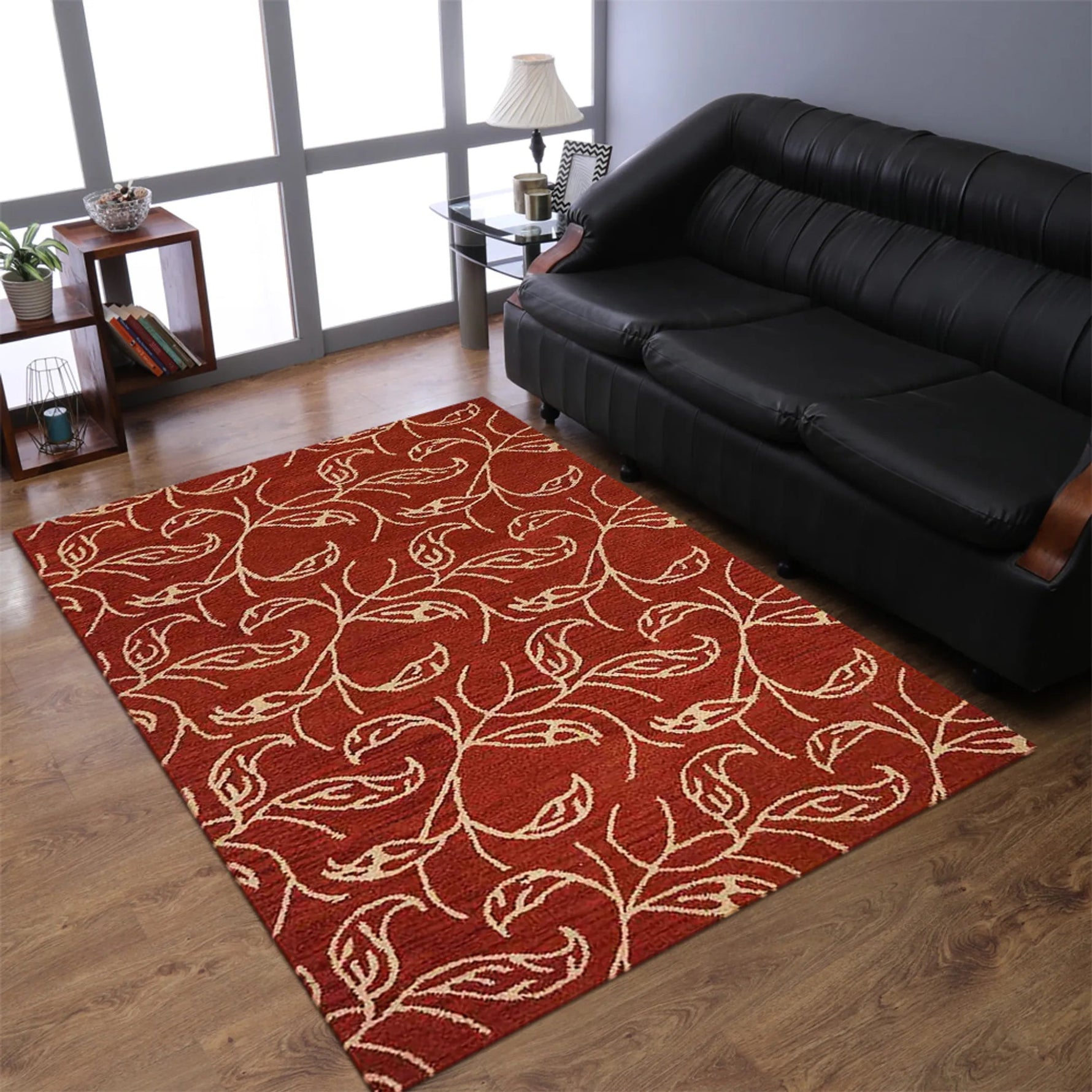 Rugsotic Carpets Hand Tufted Wool Area Rug Floral - AMAZON FACTORY