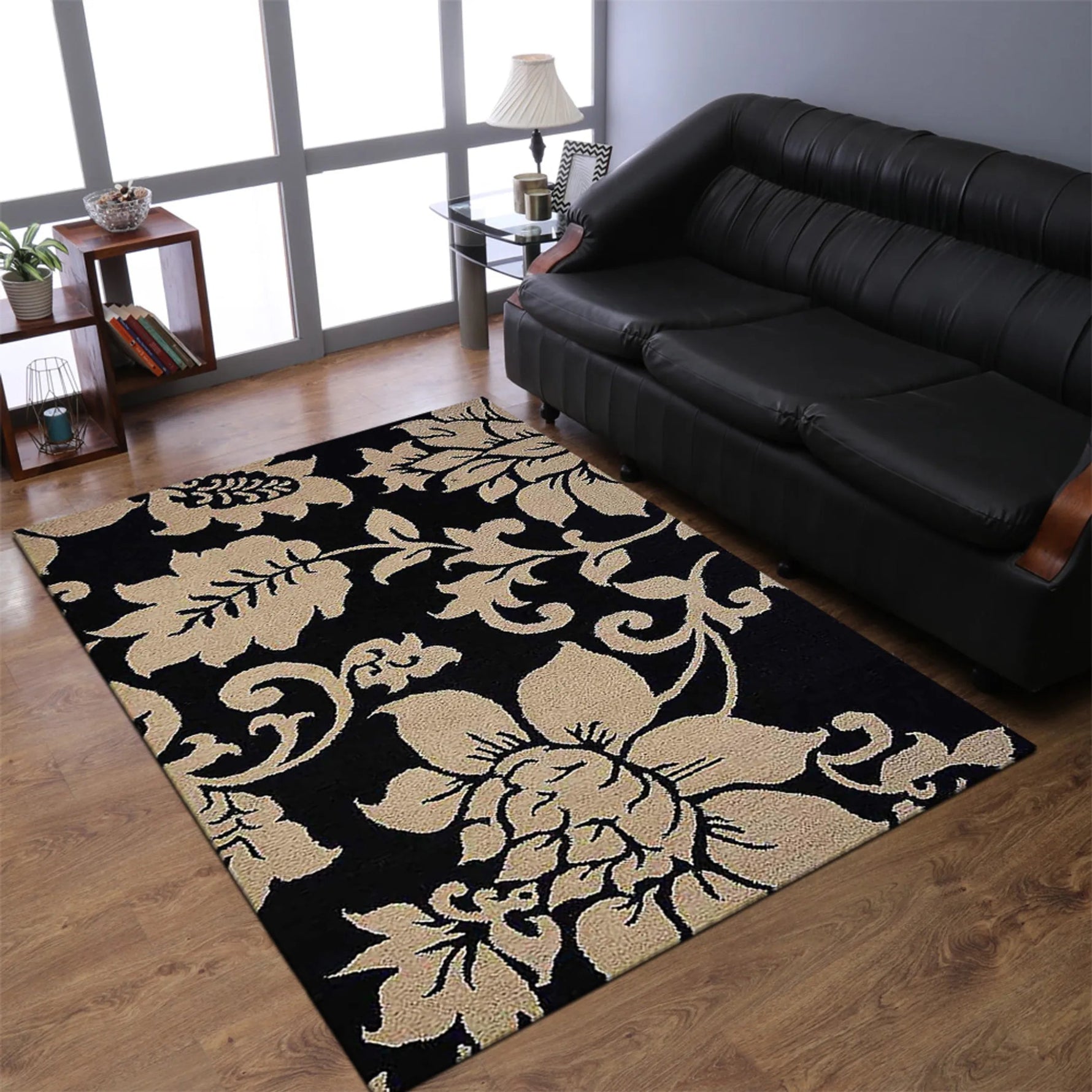 Rugsotic Carpets Hand Tufted Wool Area Rug Floral - AMAZON FACTORY