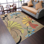 Rugsotic Carpets Hand Tufted Wool Area Rug Floral - AMAZON FACTORY
