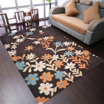 Rugsotic Carpets Hand Tufted Wool Area Rug Floral - AMAZON FACTORY