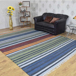 Rugsotic Carpets Hand Woven Flat Weave Kilim Wool Area Rug Contemporary - AMAZON FACTORY