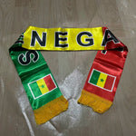 Senegal Scarf 14x135cm Double-sided Printed Senegal Flag Satin Scarf Suitable for 2026 world cup Sports Events-AMAZON FACTORY