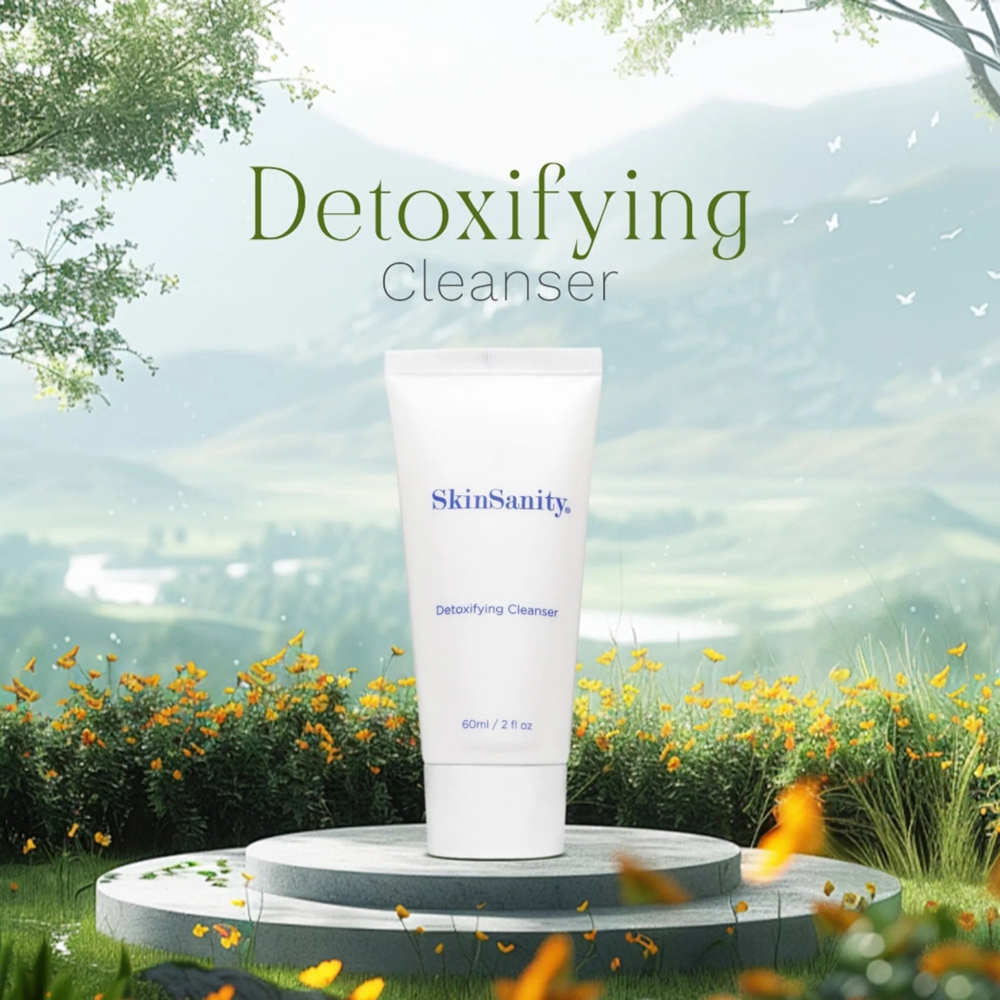 SkinSanity Detoxifying Facial Morning Cleanser 2 fl oz-AMAZON FACTORY