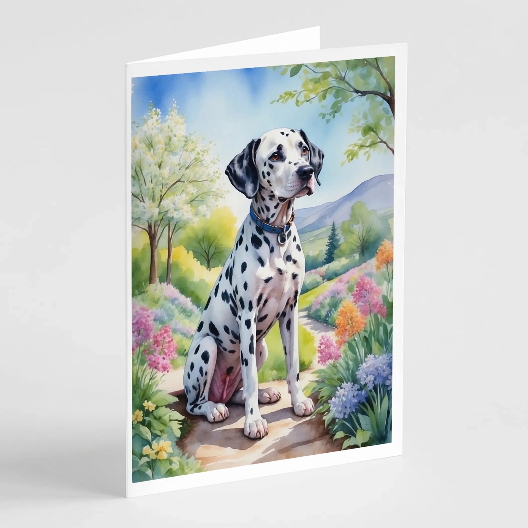 Spring Path Greeting Cards - Size: 5X7 | Pack Of: 8 | Collection name: Spring path-AMAZON FACTORY