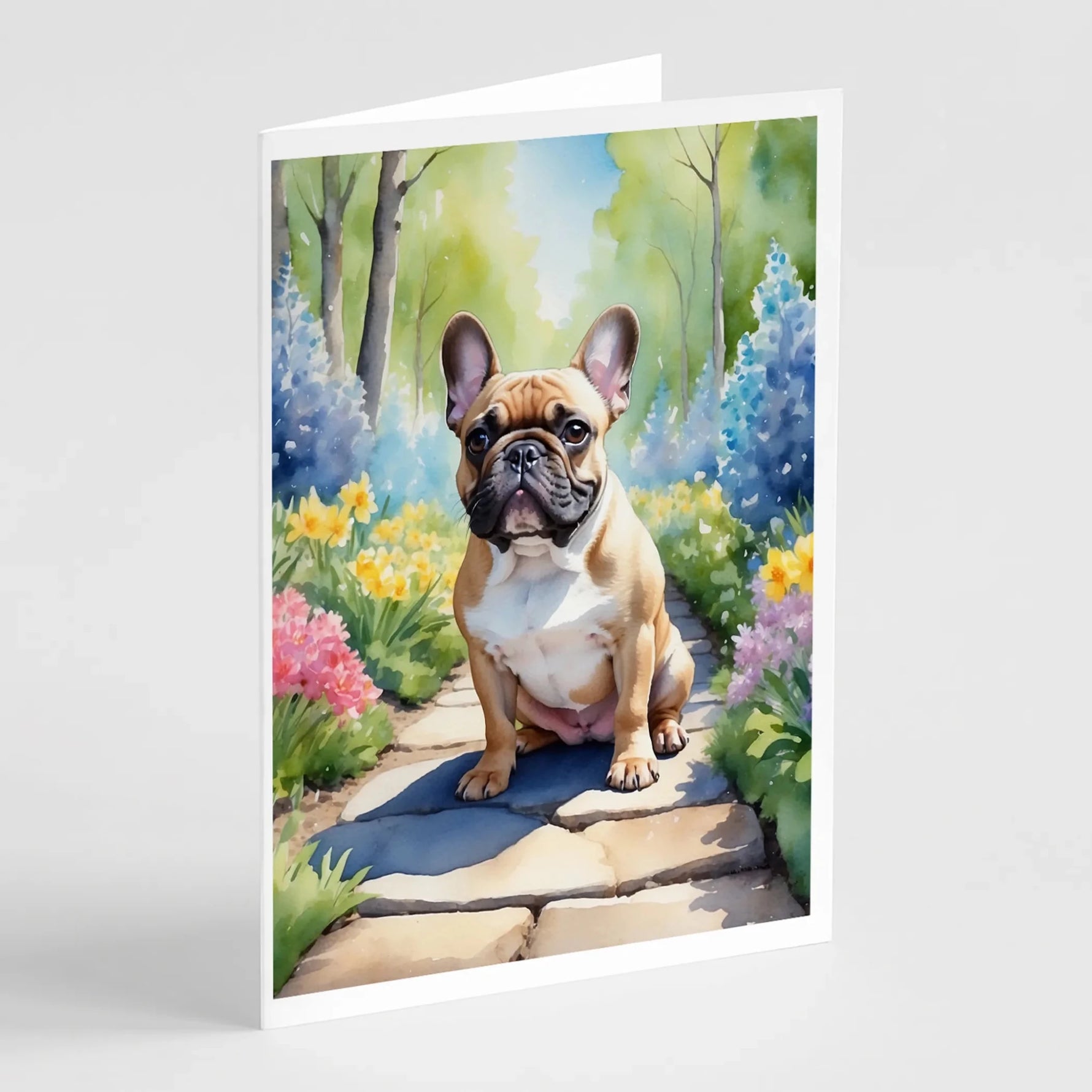 Spring Path Greeting Cards - Size: 5X7 | Pack Of: 8 | Collection name: Spring path-AMAZON FACTORY