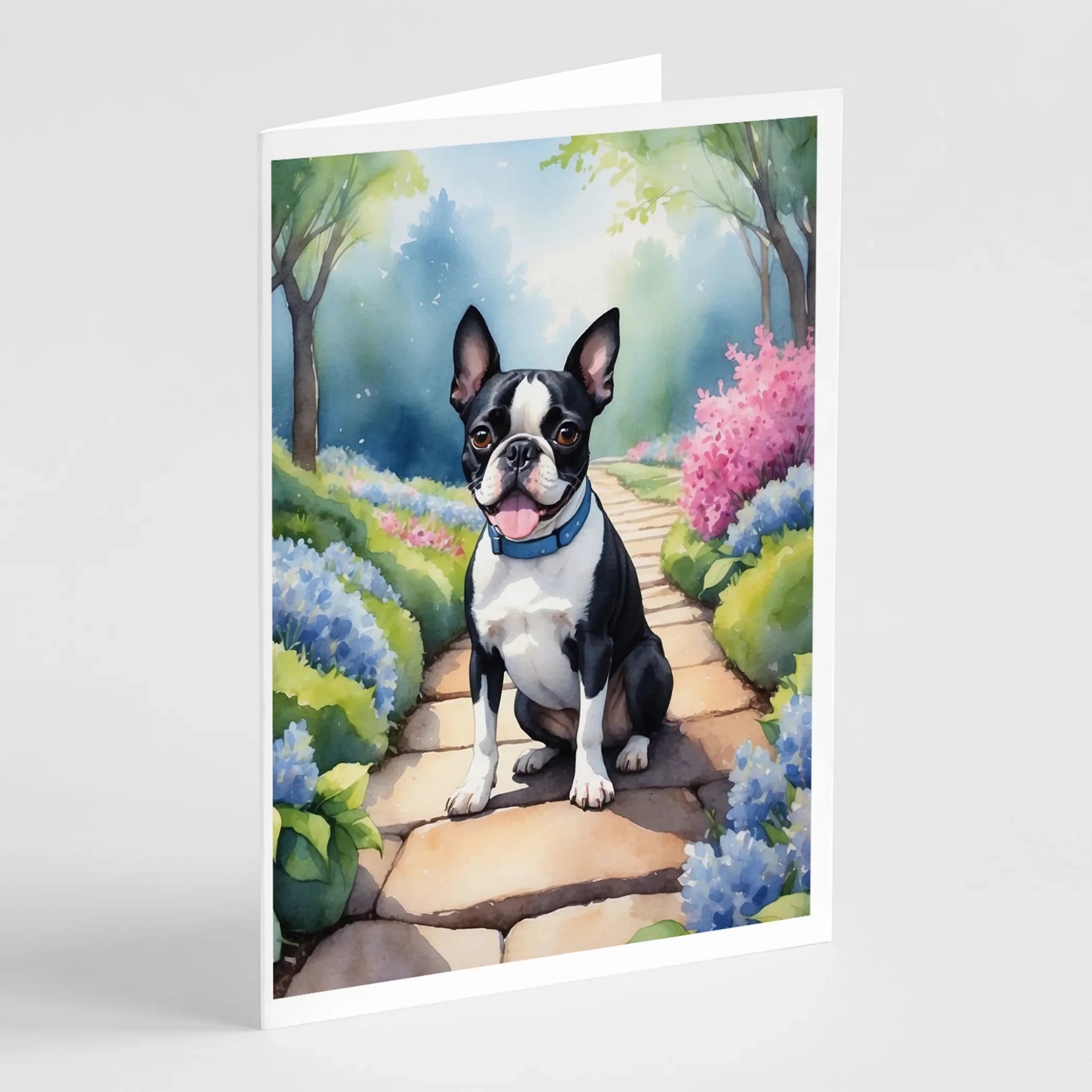 Spring Path Greeting Cards - Size: 5X7 | Pack Of: 8 | Collection name: Spring path-AMAZON FACTORY