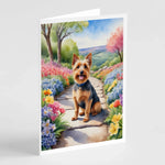 Spring Path Greeting Cards - Size: 5X7 | Pack Of: 8 | Collection name: Spring path-AMAZON FACTORY