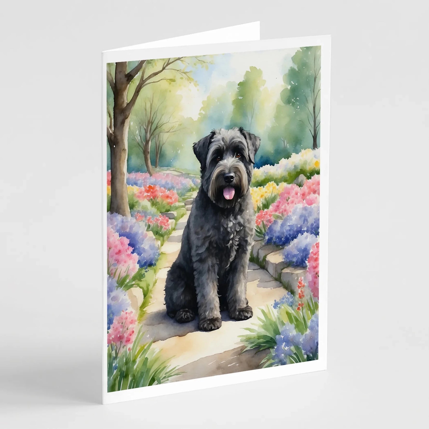 Spring Path Greeting Cards - Size: 5X7 | Pack Of: 8 | Collection name: Spring path-AMAZON FACTORY