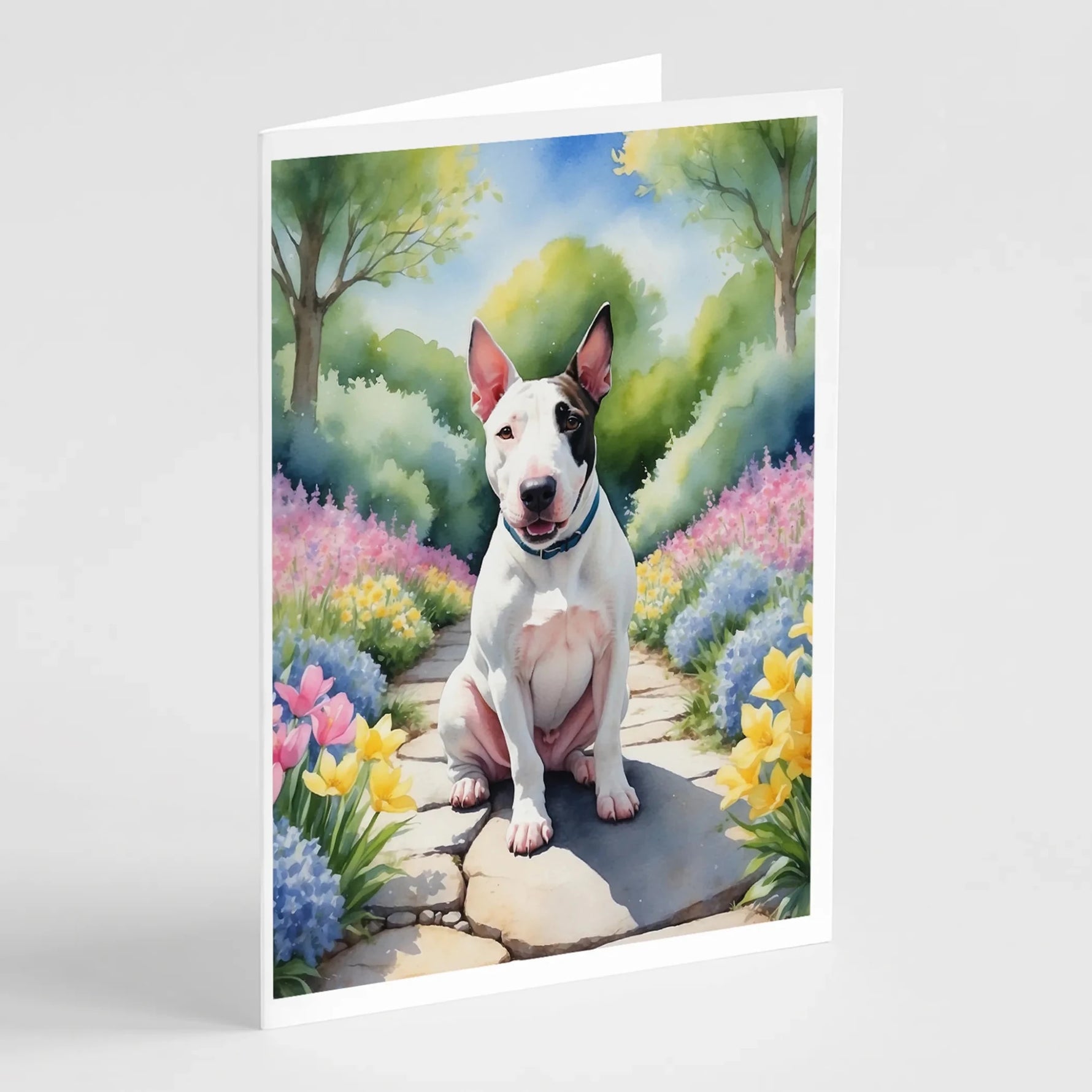 Spring Path Greeting Cards - Size: 5X7 | Pack Of: 8 | Collection name: Spring path-AMAZON FACTORY