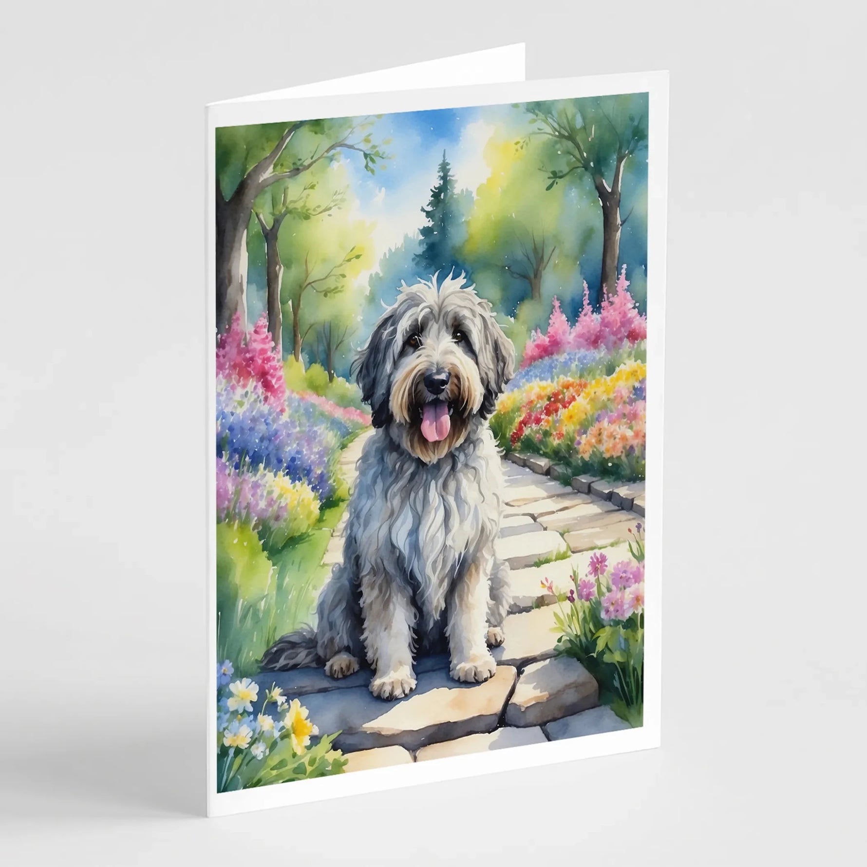 Spring Path Greeting Cards - Size: 5X7 | Pack Of: 8 | Collection name: Spring path-AMAZON FACTORY