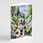 Spring Path Greeting Cards - Size: 5X7 | Pack Of: 8 | Collection name: Spring path-AMAZON FACTORY