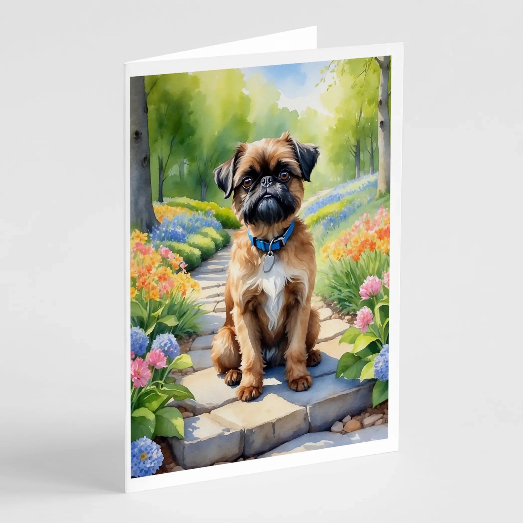 Spring Path Greeting Cards - Size: 5X7 | Pack Of: 8 | Collection name: Spring path-AMAZON FACTORY