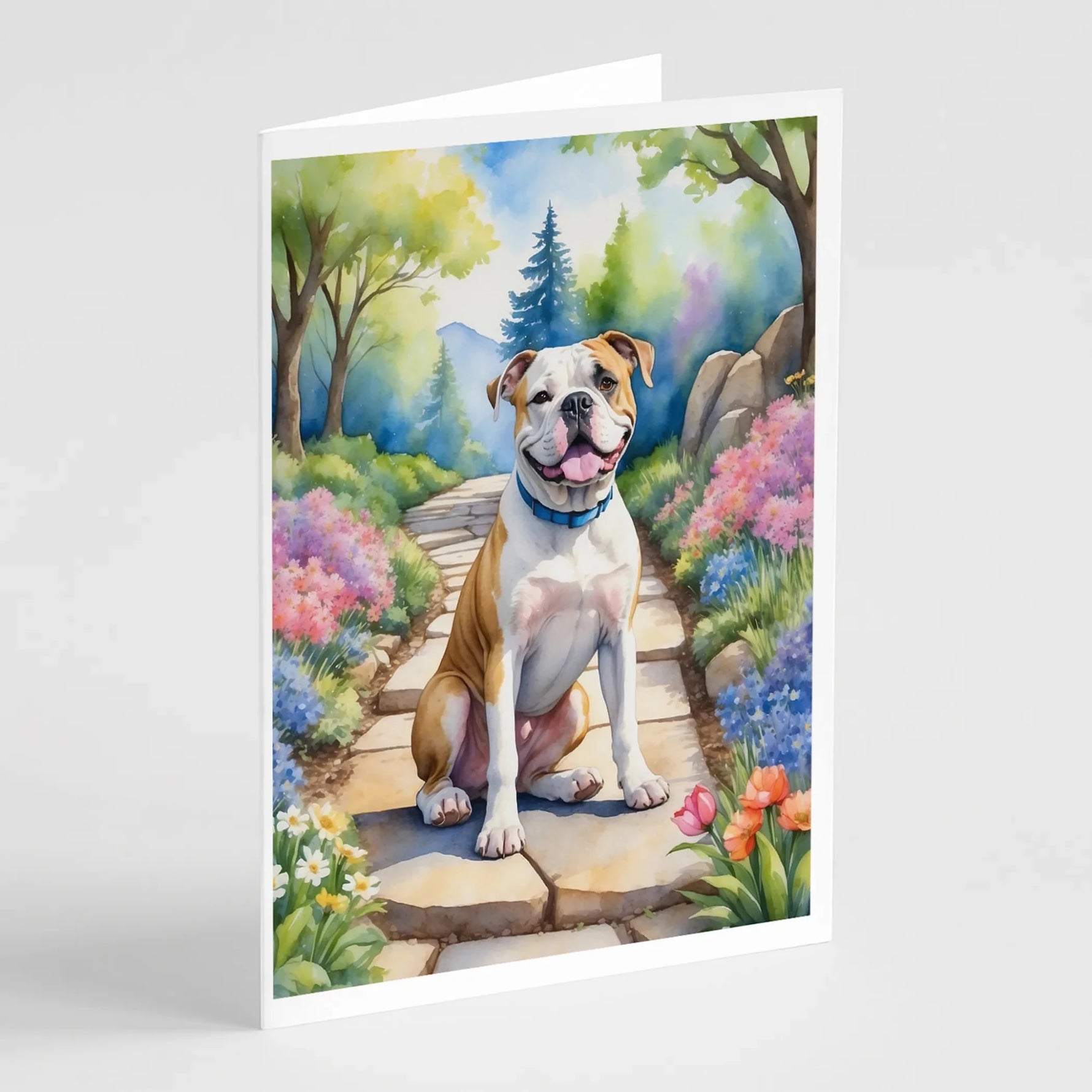 Spring Path Greeting Cards - Size: 5X7 | Pack Of: 8 | Collection name: Spring path-AMAZON FACTORY
