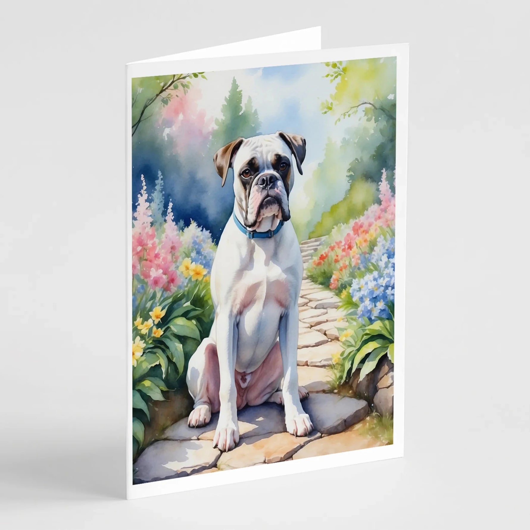 Spring Path Greeting Cards - Size: 5X7 | Pack Of: 8 | Collection name: Spring path-AMAZON FACTORY