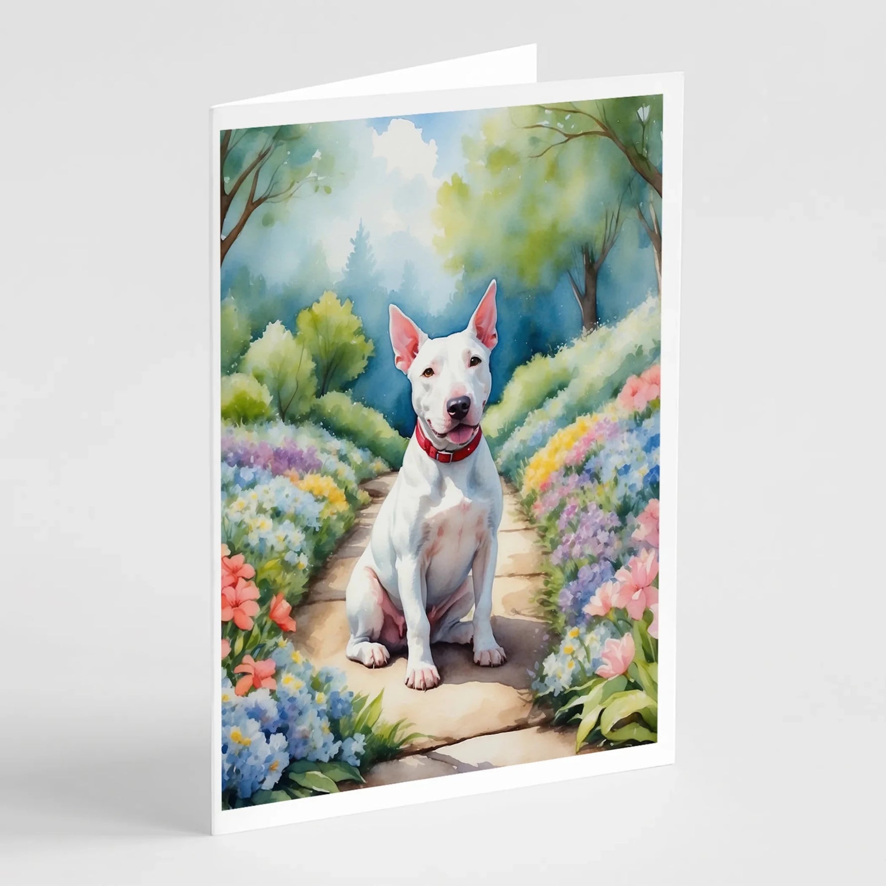 Spring Path Greeting Cards - Size: 5X7 | Pack Of: 8 | Collection name: Spring path-AMAZON FACTORY