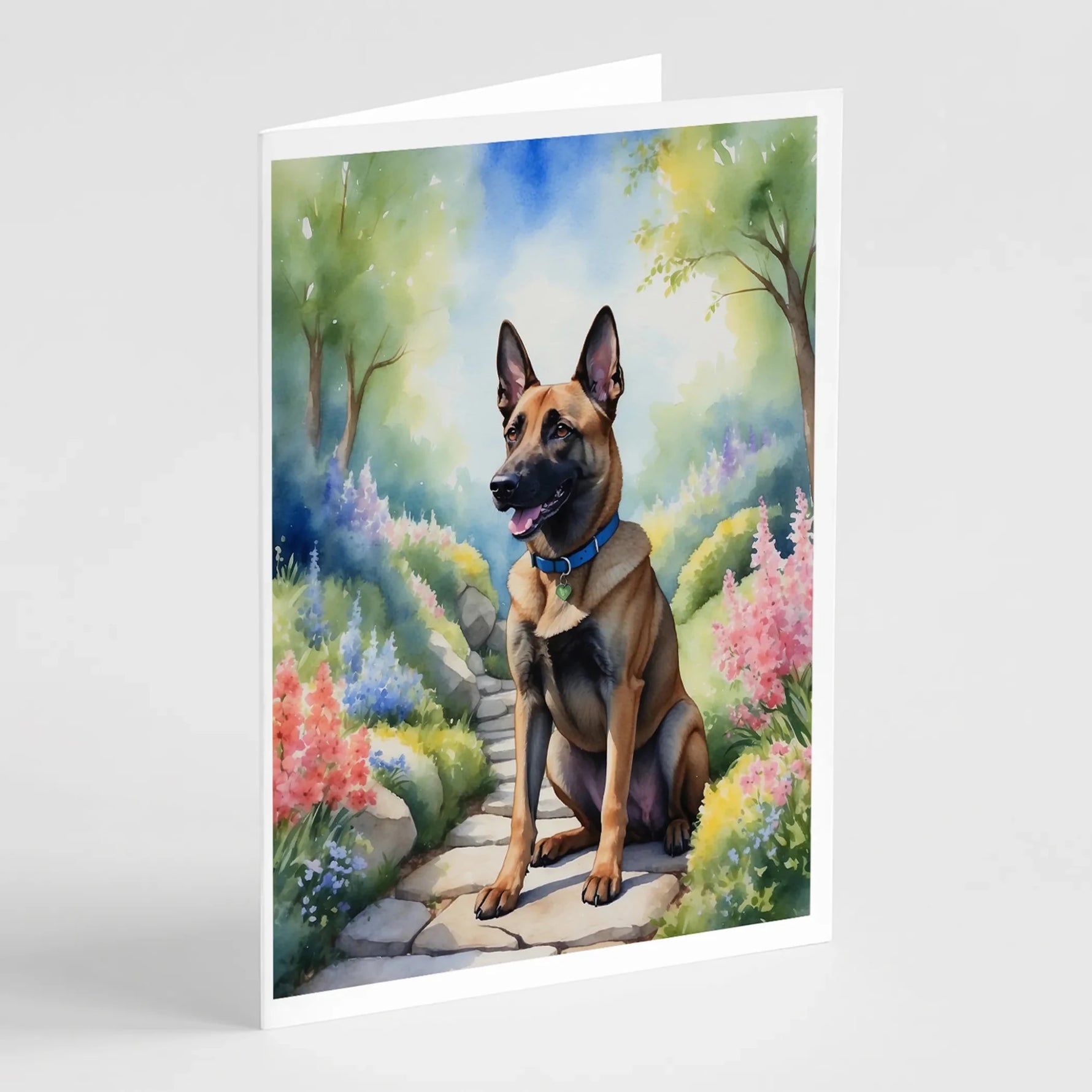 Spring Path Greeting Cards - Size: 5X7 | Pack Of: 8 | Collection name: Spring path-AMAZON FACTORY