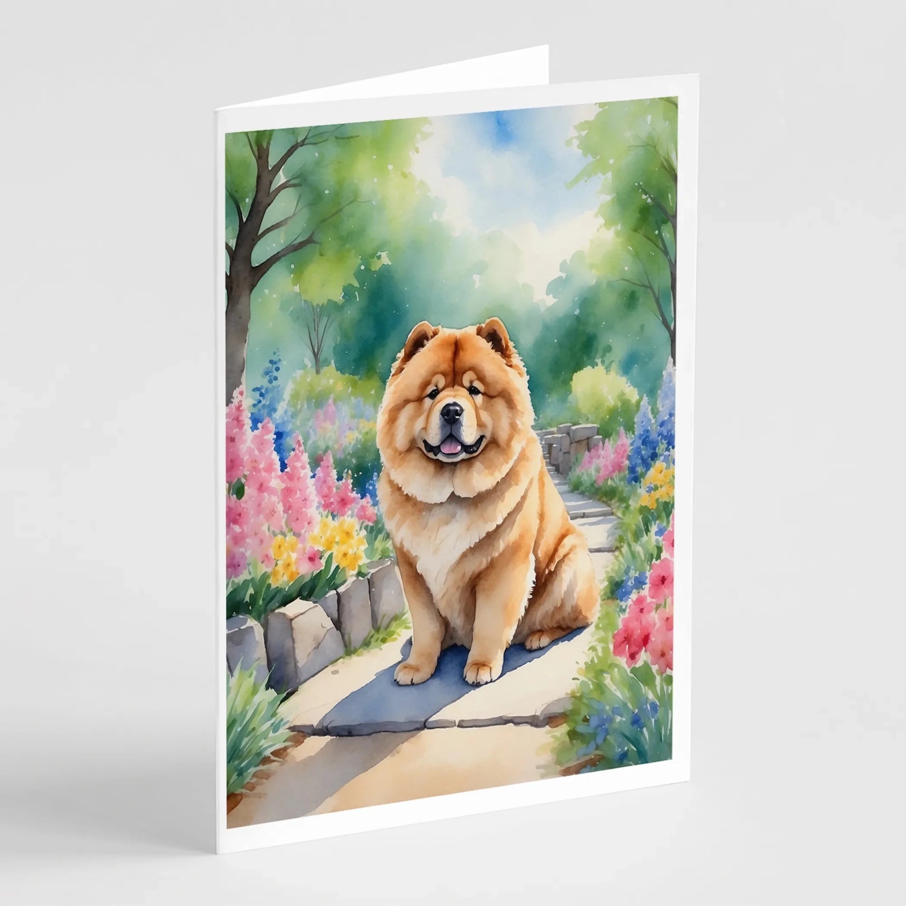 Spring Path Greeting Cards - Size: 5X7 | Pack Of: 8 | Collection name: Spring path-AMAZON FACTORY