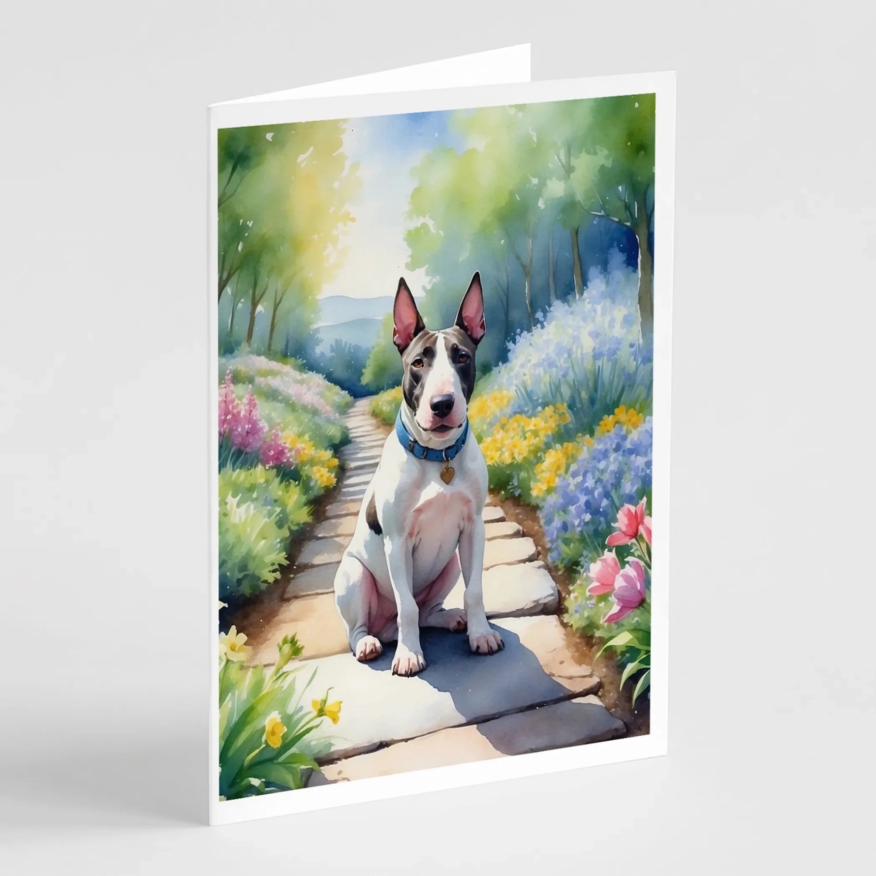 Spring Path Greeting Cards - Size: 5X7 | Pack Of: 8 | Collection name: Spring path-AMAZON FACTORY