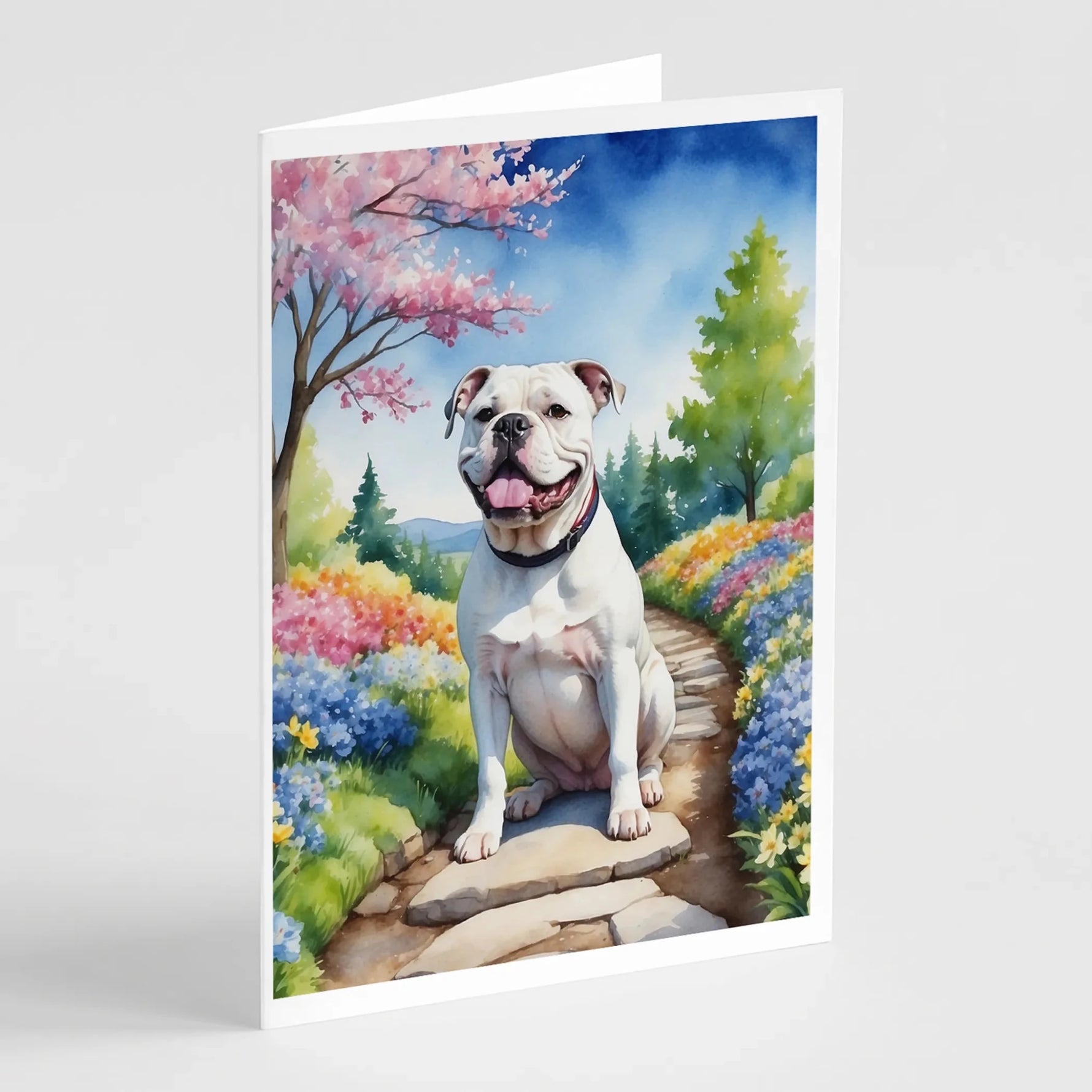 Spring Path Greeting Cards - Size: 5X7 | Pack Of: 8 | Collection name: Spring path-AMAZON FACTORY