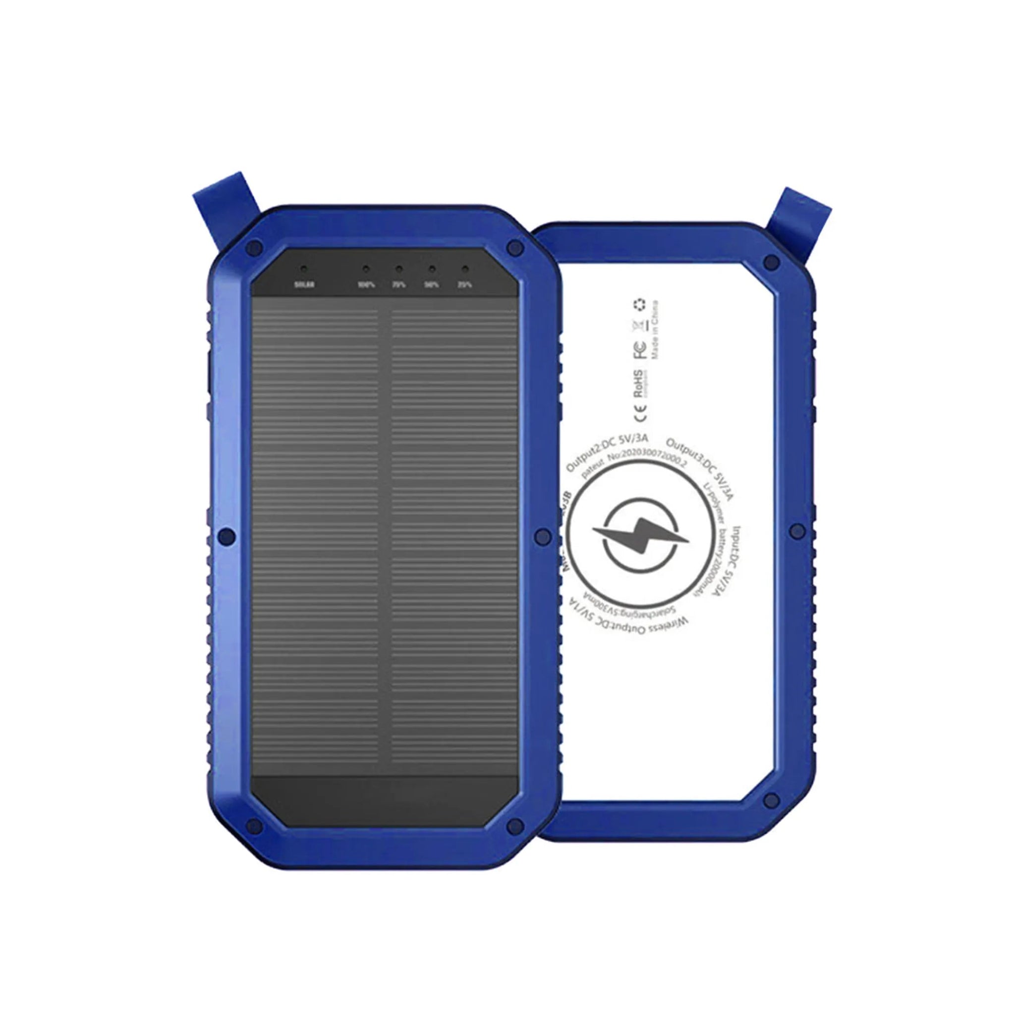 Sun Chaser Mini Solar Powered Wireless Phone Charger 10,000 mAh With LED Flood Light-AMAZON FACTORY