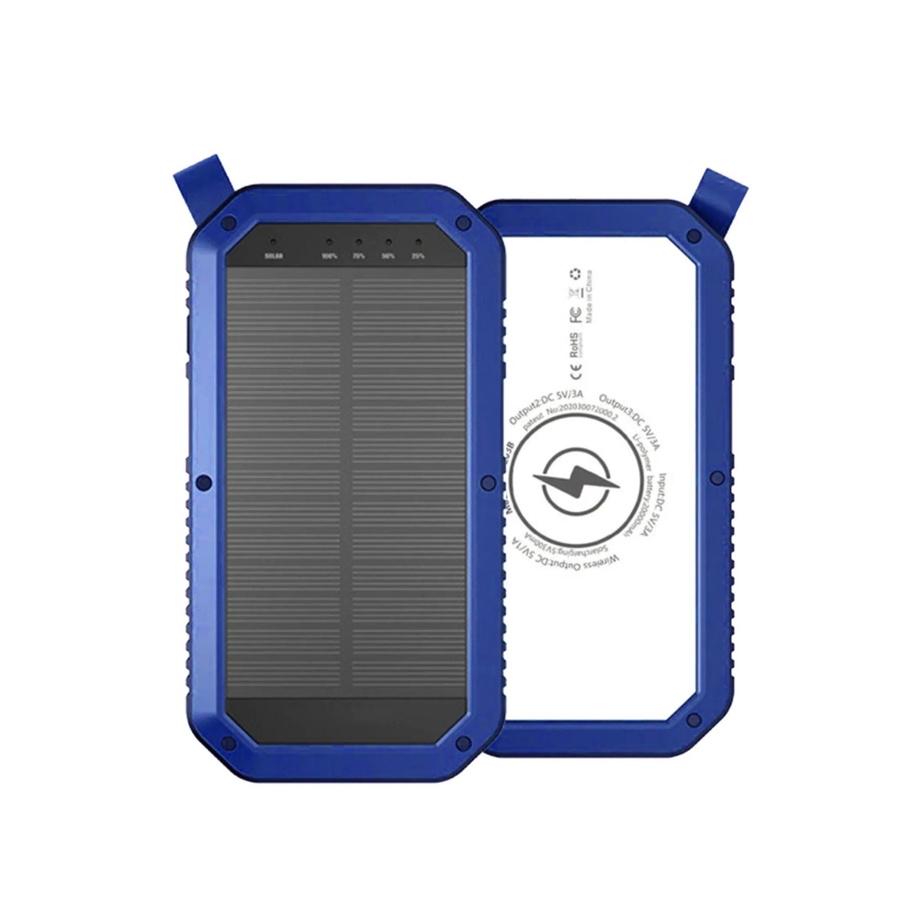 Sun Chaser Mini Solar Powered Wireless Phone Charger 10,000 mAh With LED Flood Light-AMAZON FACTORY